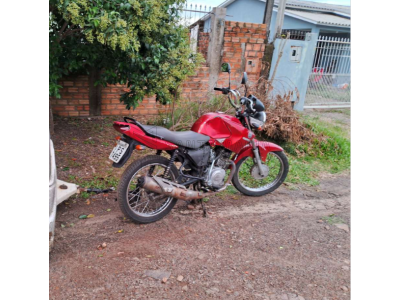 LOTE 002 - Motocicleta YAMAHA/FACTOR YBR125 K, ano/modelo 2008/2009, placa IPS7495, RENAVAM 138554927, na cor vermelha.